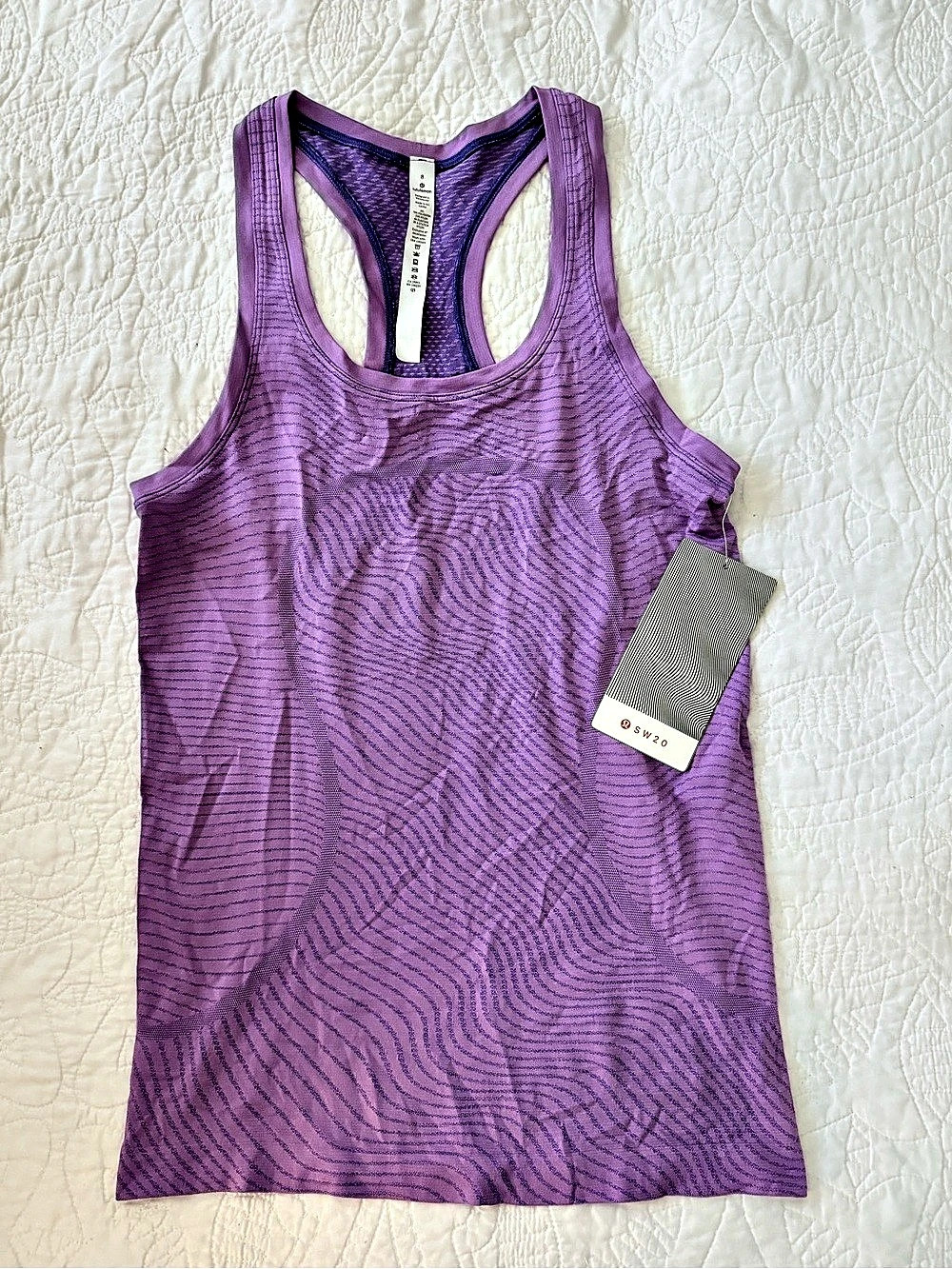 lululemon Swiftly Tech 2.0 Tank Top Racerback Tank in Purple Size 8 NWT